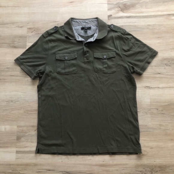 Banana Republic Green Polo Shirt Luxury Touch - Picture 2 of 7